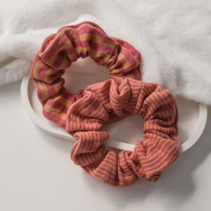 Musselin Scrunchie – Beige Berry